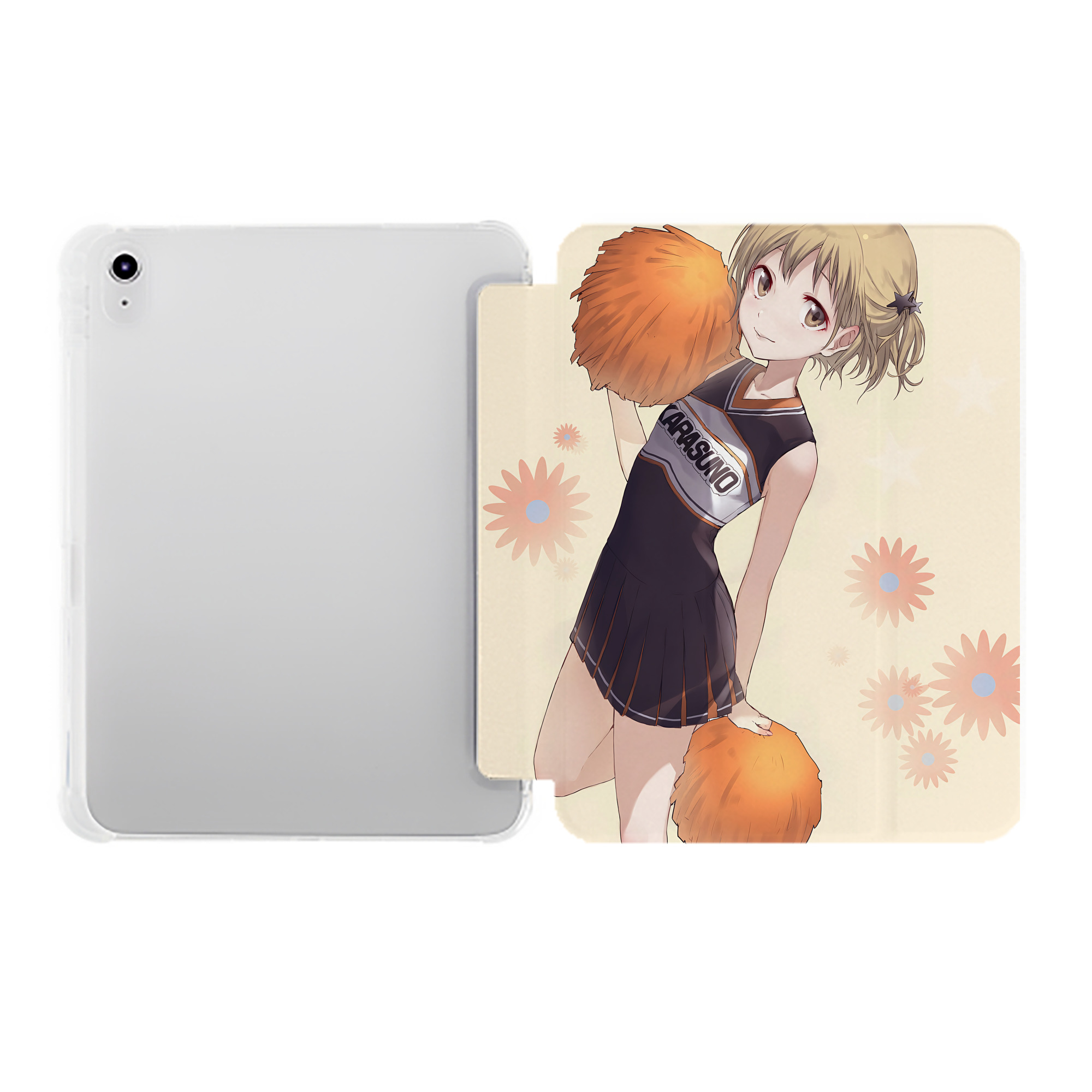 （画像用） ハイキュー!! Haikyu!! IPad ケース ペン収納付き 三つ折りスタンド PUレザー×シリコン 対応機種9.5/10.5/10.9インチ